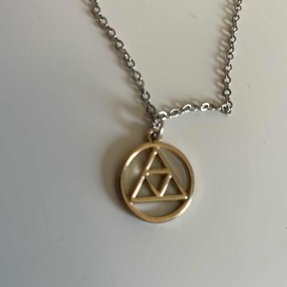 Gold Geometric Circle Pendant Necklace - Women Jewelry